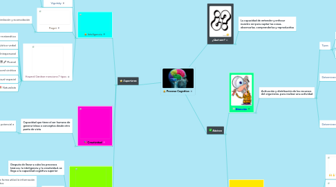 Mind Map: Proceso Cognitivo