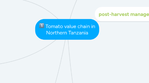 Mind Map: Tomato value chain in Northern Tanzania