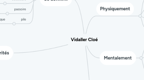 Mind Map: Vidaller Cloé