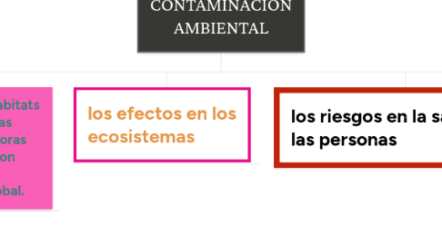 Mind Map: CONTAMINACION AMBIENTAL