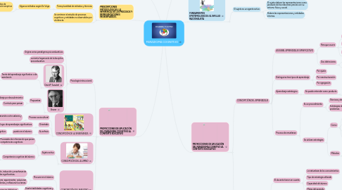 Mind Map: PARADIGMA COGNITIVO