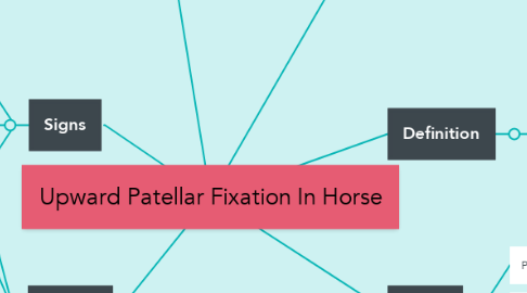Mind Map: Upward Patellar Fixation In Horse