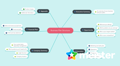Mind Map: Business Plan Structure