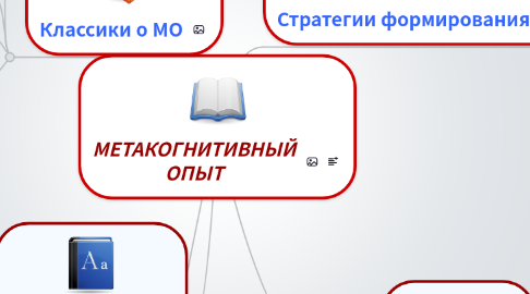 Mind Map: МЕТАКОГНИТИВНЫЙ ОПЫТ