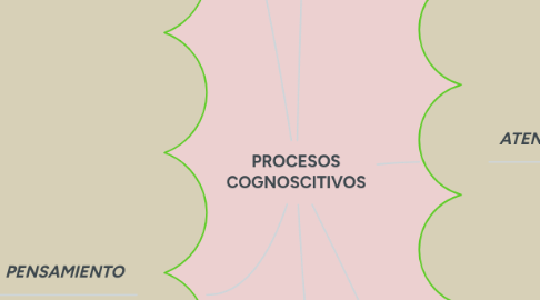 Mind Map: PROCESOS COGNOSCITIVOS