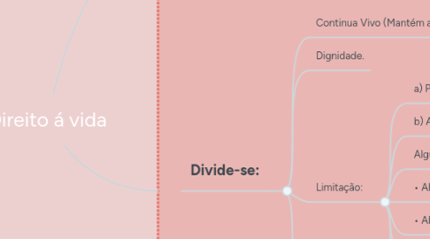 Mind Map: Direito á vida