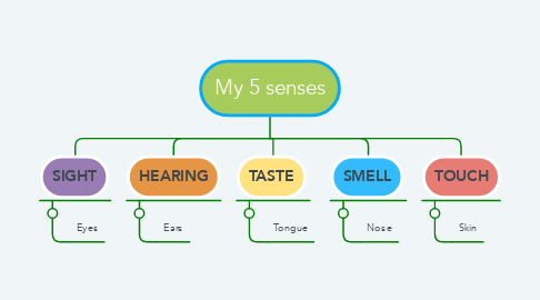 Mind Map: My 5 senses