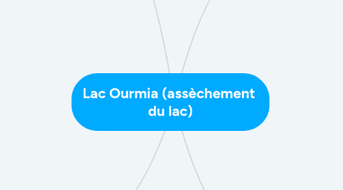 Mind Map: Lac Ourmia (assèchement du lac)