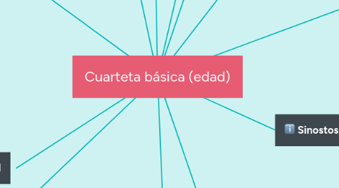 Mind Map: Cuarteta básica (edad)