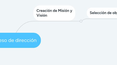 Mind Map: Proceso de dirección