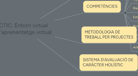 Mind Map: CTIC: Entorn virtual d'aprenentatge