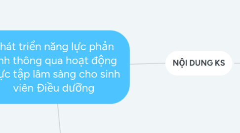 Mind Map: Phát triển năng lực phản tỉnh thông qua hoạt động thực tập lâm sàng cho sinh viên Điều dưỡng