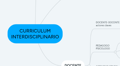 Mind Map: CURRICULUM INTERDISCIPLINARIO