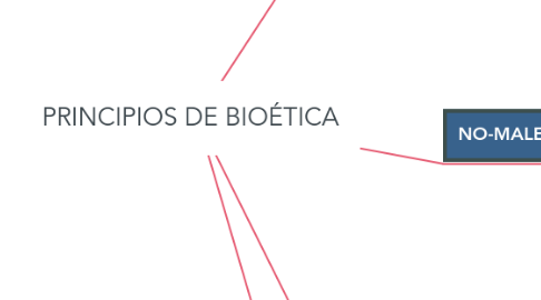 Mind Map: PRINCIPIOS DE BIOÉTICA