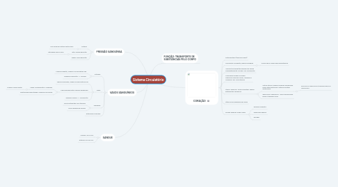 Mind Map: Sistema Circulatório