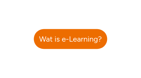 Mind Map: Wat is e-Learning?