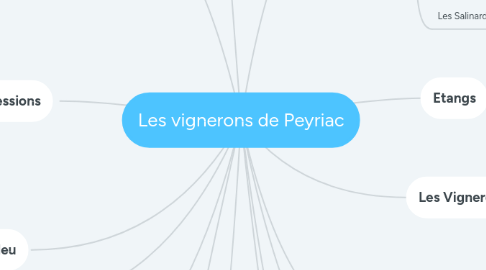 Mind Map: Les vignerons de Peyriac