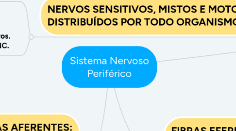 Mind Map: Sistema Nervoso Periférico