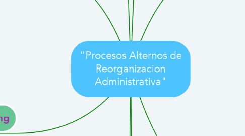 Mind Map: “Procesos Alternos de Reorganizacion Administrativa"