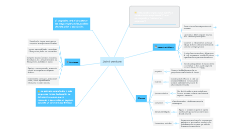 Mind Map: Joint venture