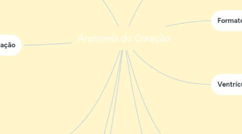 Mind Map: Anatomia do Coração