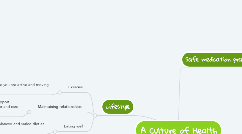 Mind Map: A Culture of Health