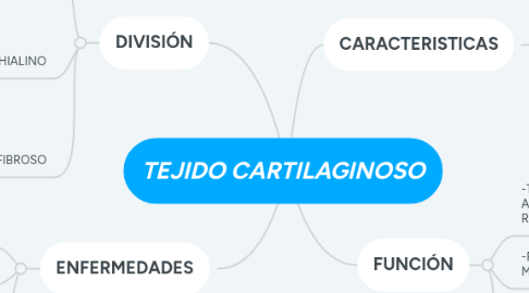 Mind Map: TEJIDO CARTILAGINOSO