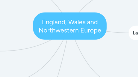 Mind Map: England, Wales and Northwestern Europe