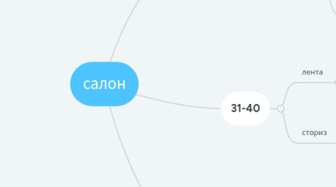 Mind Map: салон