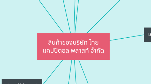 Mind Map: สินค้าของบริษัท ไทย แคปปิตอล พลาสท์ จำกัด