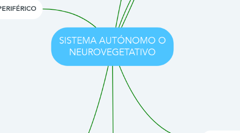 Mind Map: SISTEMA AUTÓNOMO O NEUROVEGETATIVO