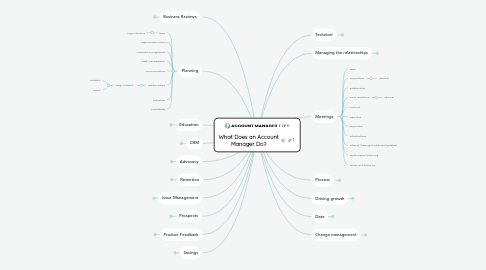 Mind Map: What Does an Account Manager Do?