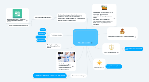 Mind Map: Alta Dirección