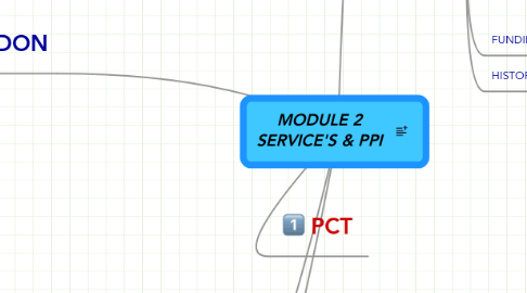 Mind Map: MODULE 2 SERVICE'S & PPI