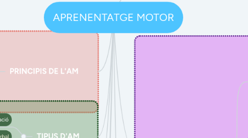 Mind Map: APRENENTATGE MOTOR