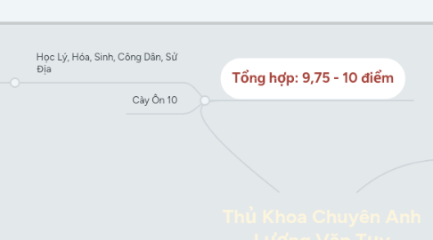 Mind Map: Thủ Khoa Chuyên Anh Lương Văn Tụy