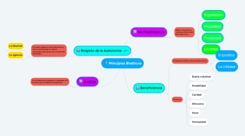 Mind Map: Principios Bioéticos