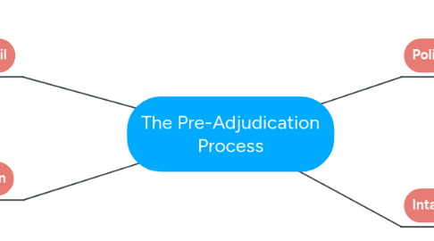 Mind Map: The Pre-Adjudication Process