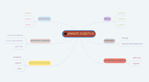 Mind Map: APARATO DIGESTIVO