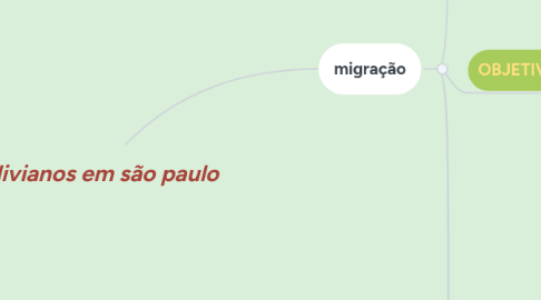 Mind Map: bolivianos em são paulo