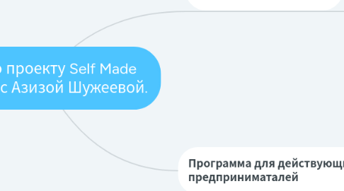 Mind Map: ЦА по проекту Self Made Stories с Азизой Шужеевой.