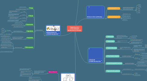 Mind Map: Diagnóstico de la comercialización agropecuaria en Ecuador