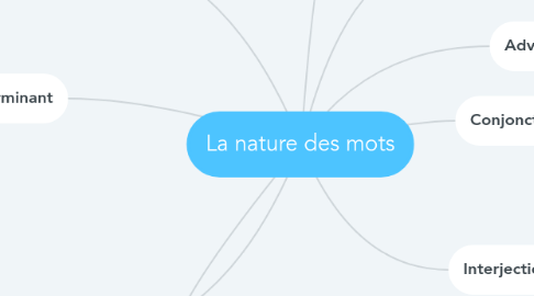 Mind Map: La nature des mots