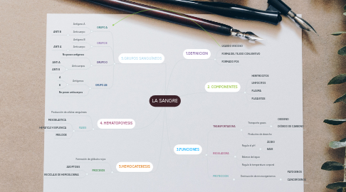 Mind Map: LA SANGRE