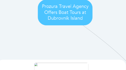 Mind Map: Prozura Travel Agency Offers Boat Tours at Dubrovnik Island
