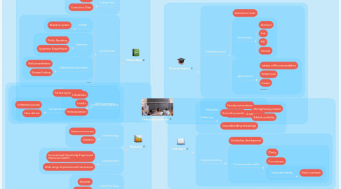 Mind Map: University professor