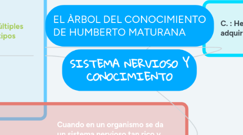 Mind Map: SISTEMA NERVIOSO Y CONOCIMIENTO