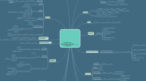 Mind Map: LEGISLACIÓN PUBLICITARIA LABORAL Y COMERCIAL