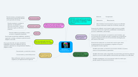 Mind Map: PROCESOS COGNOSCITIVOS