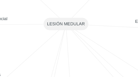 Mind Map: LESIÓN MEDULAR